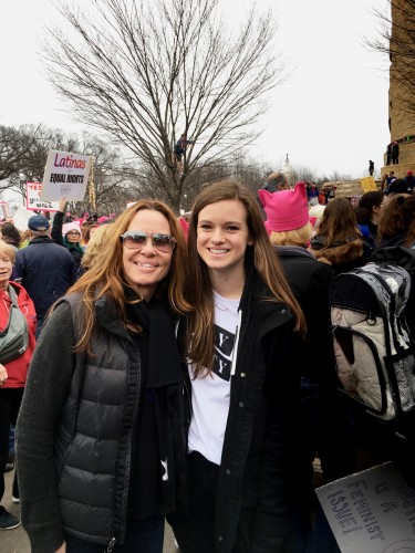 My mom and I at the march
